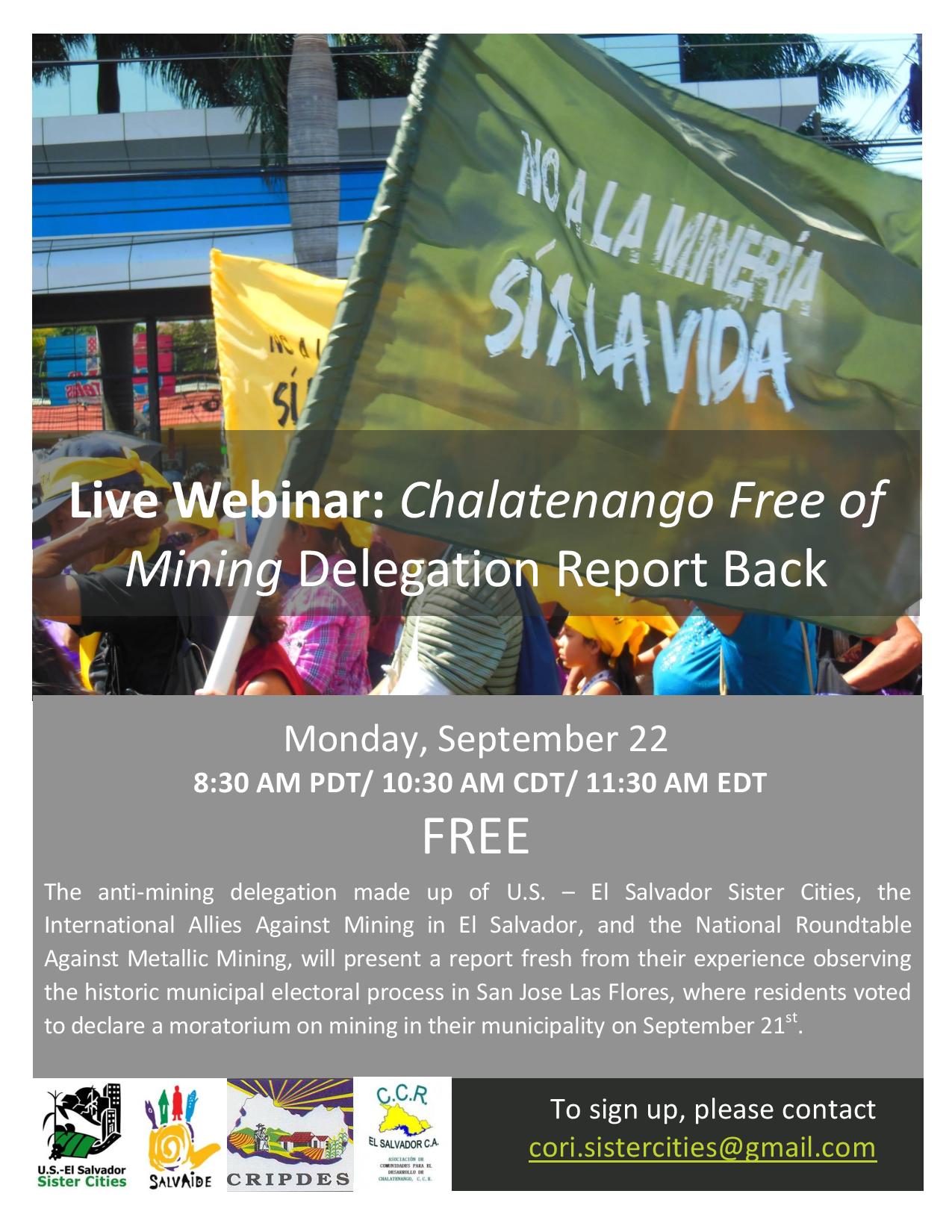 Anti mining webinar flyer